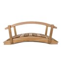 All Things Cedar Garden Foot Bridge - 3ft Rustic Outdoor Decor Thumbnail - 1