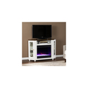 Color Changing Electric Fireplace -Media Fireplace with Storage & Faux Crystal Fill Thumbnail - 1