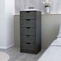 FM FURNITURE Dillon 5 Narrow Drawer Dresser, Tall Chest of Drawers Thumbnail - 1