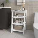 FM FURNITURE McNeal freestanding bathroom shelf with open storage,white Thumbnail - 1