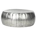 Modern Silver Aluminum Coffee Table 33x13.25x33in - Safavieh Thumbnail - 1