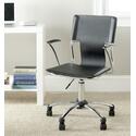 Adjustable Black PVC Leather Desk Chair - Safavieh Thumbnail - 1