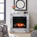 SEI Dendale Faux Marble Electric Fireplace w/ Touch Screen Thumbnail - 1