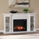 SEI Henstinger Touch Screen Electric Fireplace w/ Bookcase Thumbnail - 1