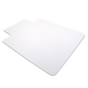 Cleartex Advantagemat PVC Clear Chairmat for Plush Pile Carpets Over 3/4" , Rectangular with Front Lipped Area for Under Desk Protection (36" X 48") Thumbnail - 1