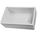 30-inch Exposed Fire Clay Farmhouse Sink 29 1/2 - Barclay Products Thumbnail - 1