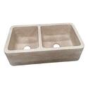 33 Inch Offset Double Bowl Kitchen Sink Installation Ready - Barclay Products Thumbnail - 1