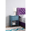 Glory Furniture Newton G067-N Nightstand, 2 Drawers,Teal Thumbnail - 1
