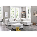 Glory Furniture G647B-SC White Sectional Thumbnail - 1