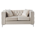 Glory Furniture G827A-L Ivory Loveseat Thumbnail - 1