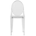 LeisureMod Marion Transparent Acrylic Modern Chair - Set of 4 - Thumbnail 4