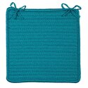 Turquoise Chair Pads Set of 4 Solid Protective Cushions - Colonial Mills Thumbnail - 1