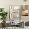 Fernand Chrome Wire Book Rack (29.5 In. W X 11.8 In. D X 53.1 In. H) Thumbnail - 1