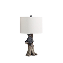 ORE International 24.75" In Black Bear On A Tree Polyresin Table Lamp Thumbnail - 1