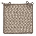 Natural Wool Houndstooth - Latte Chair Pad (single) Thumbnail - 1