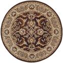 Heritage Brown/Ivory Round Rug Thumbnail - 1