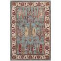 Blue/Ivory Large Rectangle Wool Tufted Rug 2x3 Handmade - Safavieh Thumbnail - 1