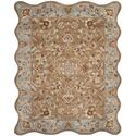 Heritage Beige/Blue Large Rectangle Rug Thumbnail - 1