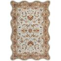 Heritage Blue/Beige Medium Rectangle Rug Thumbnail - 1