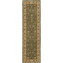 Traditional Blue/Beige Wool Pile Runner Rug 10'L x 2'3''W - Safavieh Thumbnail - 1