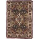 Heritage Rust/Ivory Round Rug Thumbnail - 1