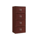 8 Door Mahogany Storage Cabinet - Hodedah Import Thumbnail - 1