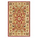 Transitional Rug - Chelsea Wool Pile -Red/Ivory Style-B Thumbnail - 1