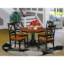Set With A Round Small Table And Kitchen Chairs Thumbnail - 1