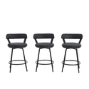 Ashley 32.7 in. Camel Metal Swivel Bar Stool (Set of 3) Thumbnail - 1