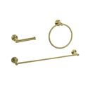 Elegant Kitchen and Bath Alma 3-Piece Bathroom Hardware Set in Brushed Gold Thumbnail - 1