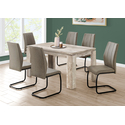 Monarch Specialties Dining Table, 60" Rectangular, Kitchen, Dining Room, Laminate, Beige, Contemporary, Modern Thumbnail - 1