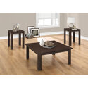 Grey Cappuccino Laminate Coffee Table and Side Set Thumbnail - 1