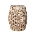 Rustic Reclaimed Wood Garden Stool 16x16x19 H - Well Traveled Living Thumbnail - 1