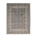 EORC Purple Hand Knotted Wool Traditional Khotan Weave Rug, 8' x 10' Thumbnail - 1