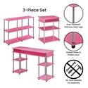 Convenience Concepts Designs2Go No Tools Desk, Printer Stand, and Console Table Set Thumbnail - 1