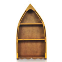 Old Modern Handicrafts Wooden Canoe Book Shelf Small Thumbnail - 1