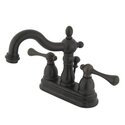Two Handle Centerset Lavatory Faucet with Retail Pop - up 4 Spread - Kingston Brass Thumbnail - 1