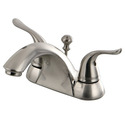 Kingston Brass Yosemite KB2628YL 4-inch Centerset Two Handle Lavatory Faucet, Satin Nickel Thumbnail - 1