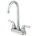 Kingston Brass Magellan Two Handle 4" Centerset High-Arch Bar Faucet Thumbnail - 1