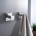 KIBI Modern Bathroom Hook Set - 3 Blaze Towel & Robe Hooks Thumbnail - 1