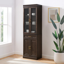 Crosley Stanton Glass Door Kitchen Storage Pantry Cabinet Thumbnail - 1