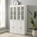 Crosley Stanton 2Pc Glass Door Pantry Set, White Thumbnail - 1