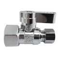 1/2" FIP x 3/8" O.D. Comp Straight Shut Off Valve Thumbnail - 1