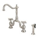 Lead - Free Kitchen Faucet with Bridge Design and Side Spray - Barclay Products Thumbnail - 1