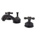 Kingston Brass Heritage Two Handle 8" to 16" Widespread Lavatory Faucet with Brass Pop-up Thumbnail - 1