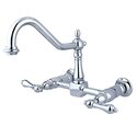 Kingston Brass Heritage 8" Center Wall Mount Kitchen Faucet Thumbnail - 1
