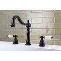 Oil Rubbed Bronze Roman Tub Filler Faucet Brass KS1345WLL Style - Kingston Brass Thumbnail - 1