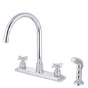 Kingston Brass KS8791EX 8-Inch Centerset Kitchen Faucet, Polished Chrome Thumbnail - 1