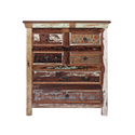 Homestock Eclectic Elegance 6 Drawer Antique Cabinet Thumbnail - 1