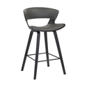 Armen Living Jagger Modern 26-inch Wood and Faux Leather Counter Height Bar Stool Thumbnail - 1